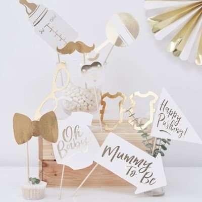 Oh Baby! - Gold Foiled Photo Booth Props