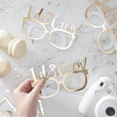 I Do Crew - Gold Foiled Fun Glasses