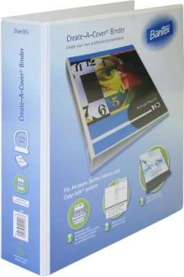 Bantex Presentation 4 D Ringbinder (A4)(50mm)(White)