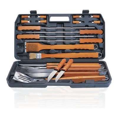 Alva Deluxe Wood BBQ Set (21 Piece)
