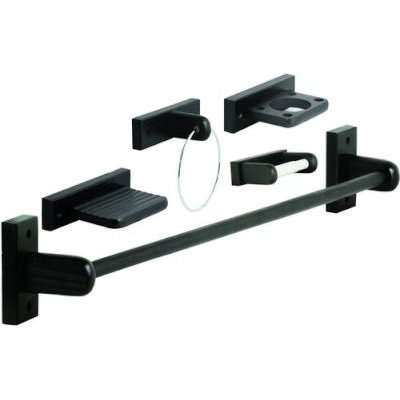 Wildberry Bathroom Set (5 Piece) (Mahogany)