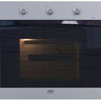 Defy Slimline 600 Metallic Static Eye-Level Oven (Metallic)