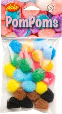 Dala Craft Pom Poms (20mm)(Pack of 24)(Assorted Colours)