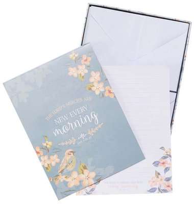 The Lord's Mercies are New Writing Paper and Envelope Set - Lamentations 3:22-23