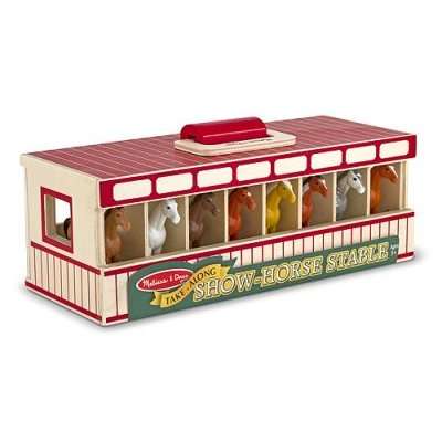 Melissa & Doug Classic Toys - Show-Horse Stable