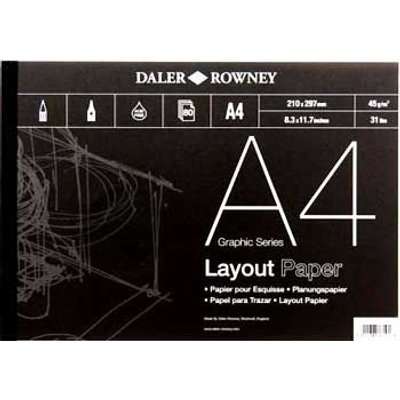 Daler Rowney A4 Layout Pad (80 Sheets)(45gsm)