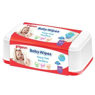 Pigeon K584 Baby Wipes (82's)(with Camrose Tub)