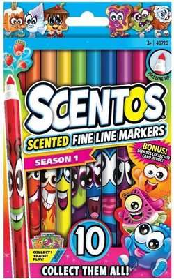 Scentos: Scented Fine Line Markers: Fruit (10 Pack)
