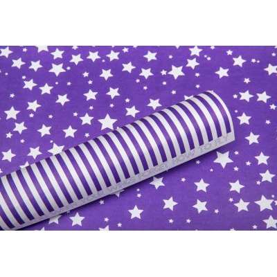 Lady Pattern Paper Basic Essentials Collection Double Sided Paper Sassy Stars (Purple Affair Design)