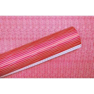 Lady Pattern Paper Basic Essentials Collection Double Sided Paper Stripey Stripes (Red Pop Design)(1