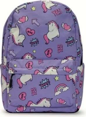 Kids Backpack (Unicorns | Light Purple)