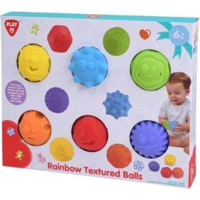 Play Go Rainbow Textured Balls (6 Piece)