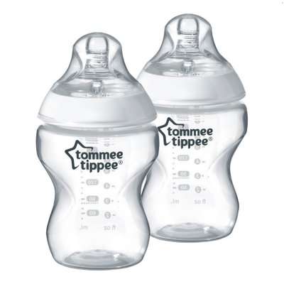 Tommee Tippee Closer To Nature Glass Baby Bottle (260ml)(0 Months +)
