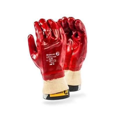 Dromex GPVC-KW Standard Duty Work Gloves (PVC)(Red)