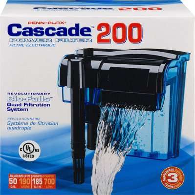 Penn-Plax Cascade 200 Hang On Power Filter - 700L/Hour
