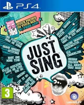 Just Sing (PlayStation 4, Blu-ray disc)