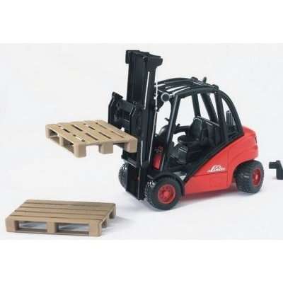 Bruder Linde Fork Lift H30D With 2 Pallets (1:16)