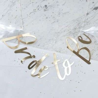 I Do Crew - Gold Foiled Bride To Be Bunting