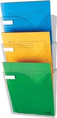 Bantex Vision Wall Pocket Organiser (Portrait)(Clear)