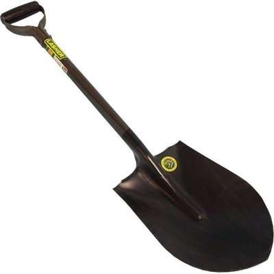 Lasher Round Nose Shovel with Open Socket & Steel Shaft (230 Blade Width)