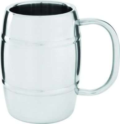 Leisure Quip Double Walled Beer Mug (Stainless Steel) (400ml)