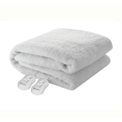Pure Pleasure Sherpa Electric Blanket with Straps (Fitted) (Queen)