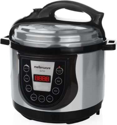 Mellerware Juno - Stainless Steel Pressure Cooker (5L)(900W)(Silver)