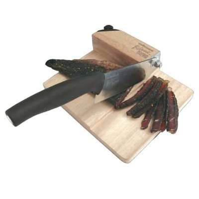 Mellerware Biltong King - Wooden Food Cutter with Detachable Knife