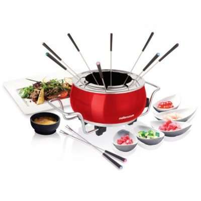 Mellerware Mongolian Hot Pot Fondue Set (Red)