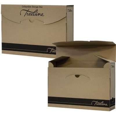 Treeline Kraft Collapsible Filing Box(Pack of 25)