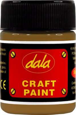 Dala Craft Paint (Waterproof)(Satin Sheer Finish)(50ml)(Sunset Brown)