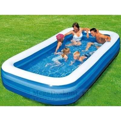 Bestway Deluxe Rectangular Family Pool (Blue) (305 x 183 x 56cm)