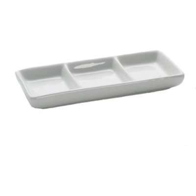 Maxwell & Williams White Basics 3 Divided Sauce Dish(15cm)