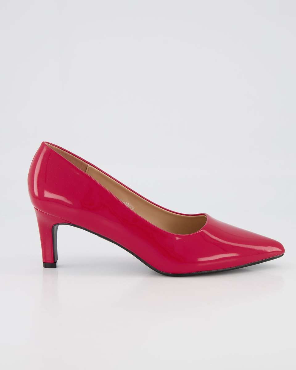 Jada Footwear Kitten Heel Court - Cherry Red (5)