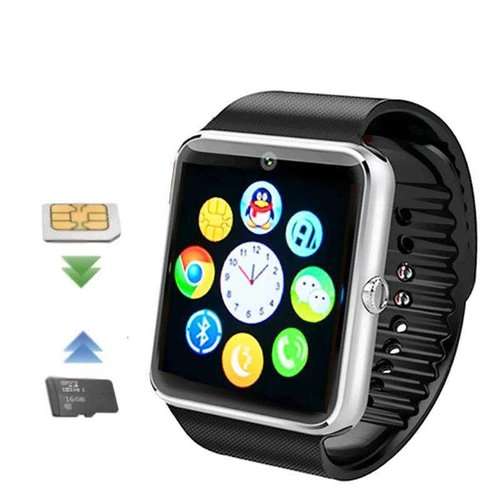 GT08 smartwatch with SIM slot - Silver - Open Box