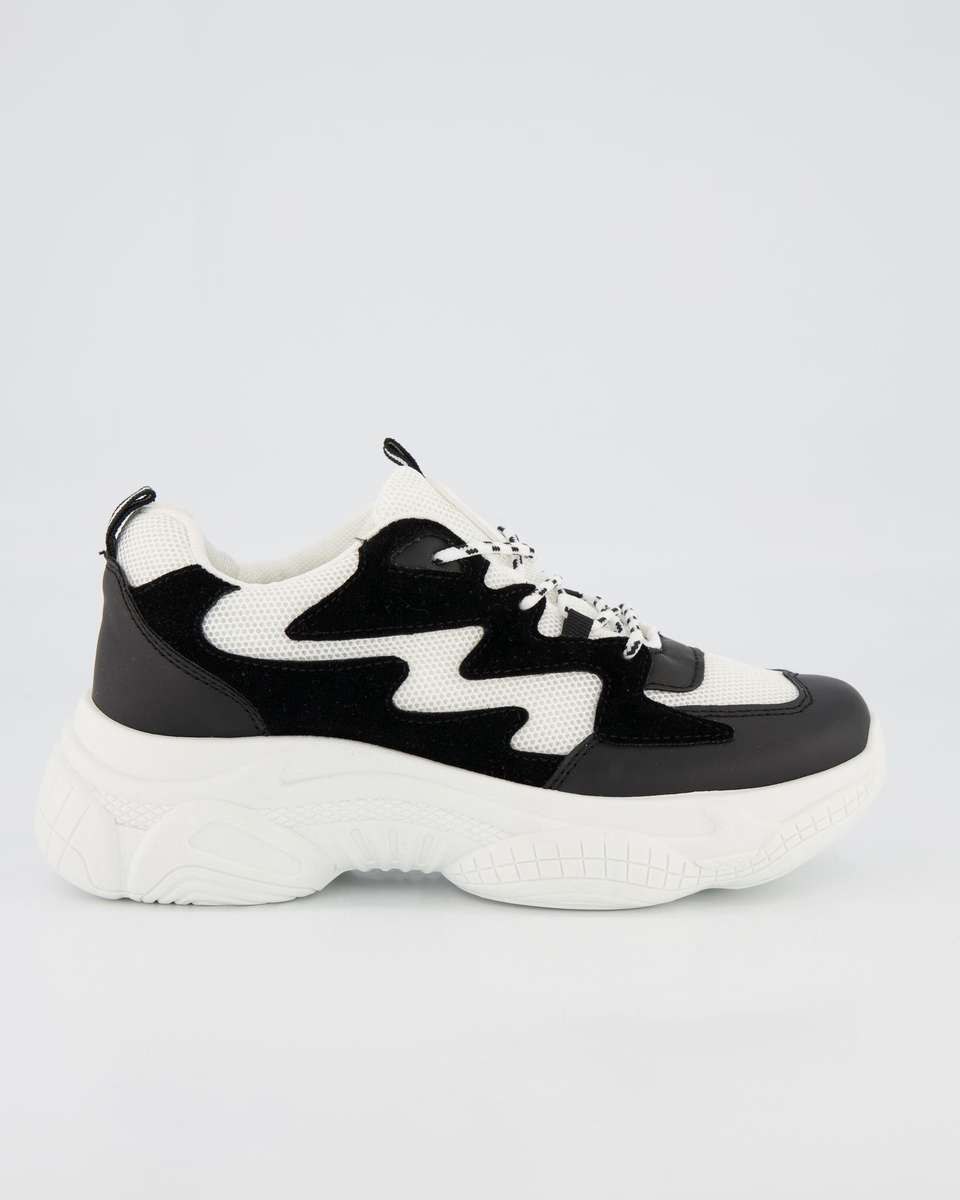 Jada Footwear Chunky Sneaker - Black / White (4)