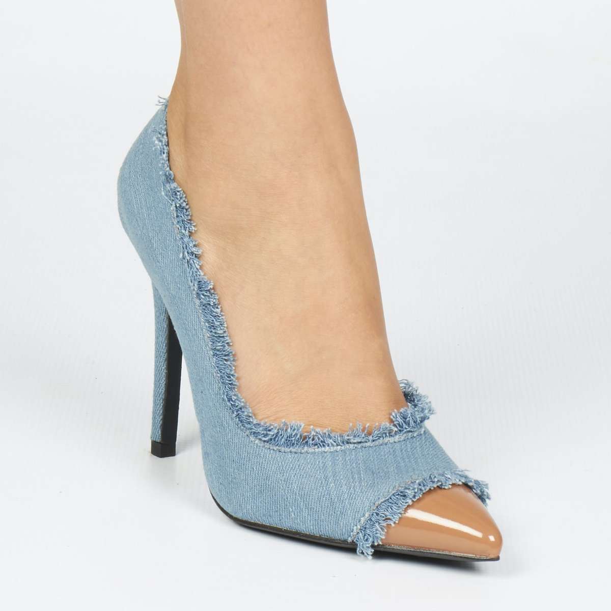 Miss Black Nuclear Stiletto Court - Blue