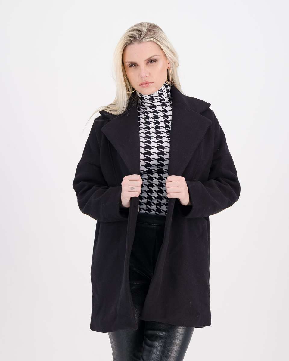 LaMode Cacoon Coat - Black (M)