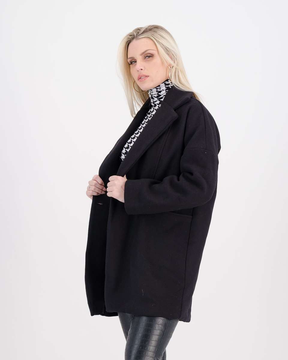 LaMode Cacoon Coat - Black (M)