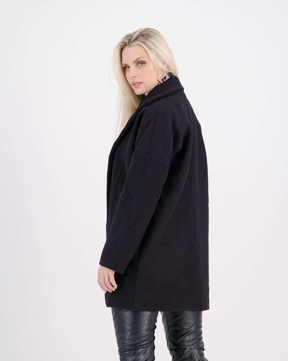 LaMode Cacoon Coat - Black (M)