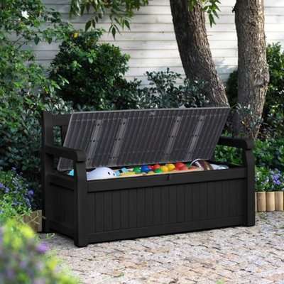 Keter Eden Bench Box (Graphite)