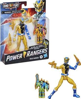 Power Rangers Dino Fury 6" Figure - Gold Ranger