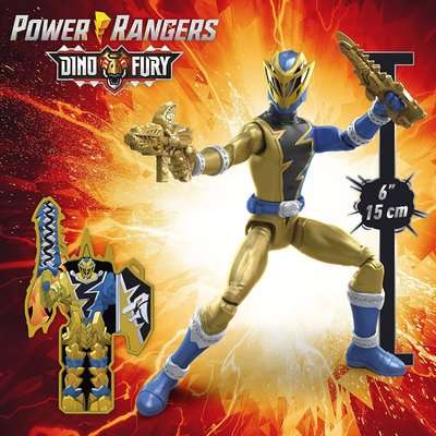 Power Rangers Dino Fury 6" Figure - Gold Ranger