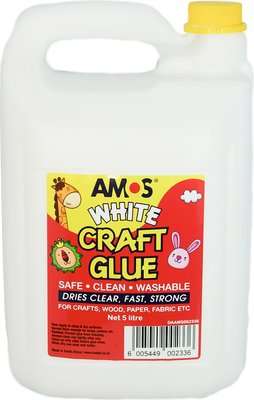 Amos White Craft Glue (5L)