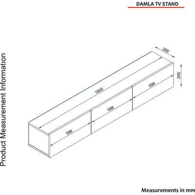 Homemark Armoire Damla Floating TV Stand (Walnut)