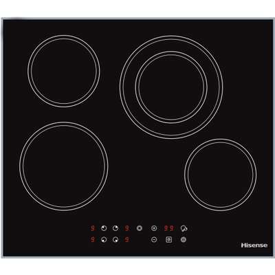 Hisense 4-Plate Electric Hob (600mm | Black Glass)