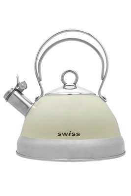 Swiss Gourmet Whistling Kettle (2.5L | White)