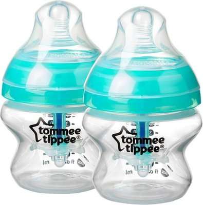Tommee Tippee Closer to Nature Advanced Comfort Baby Bottles (150 ml | 2 Pack)