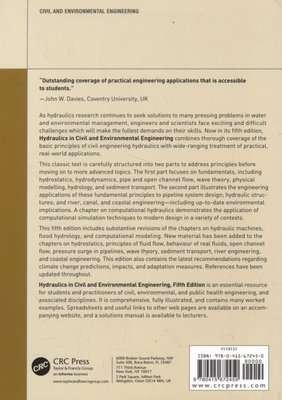 Hydraulics in Civil and Environmental Engineering (Paperback, 5th New edition)