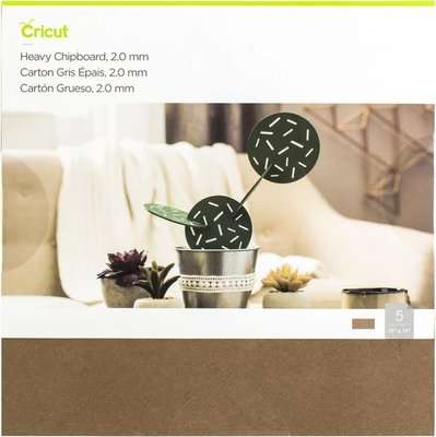 Cricut Heavy Chipboard - 2.0mm (27.9 x 27.9cm)(5 Pack) - Compatible with Maker / Explorer
